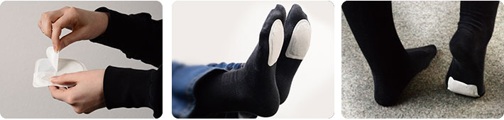 Application heatpaxx foot warmer